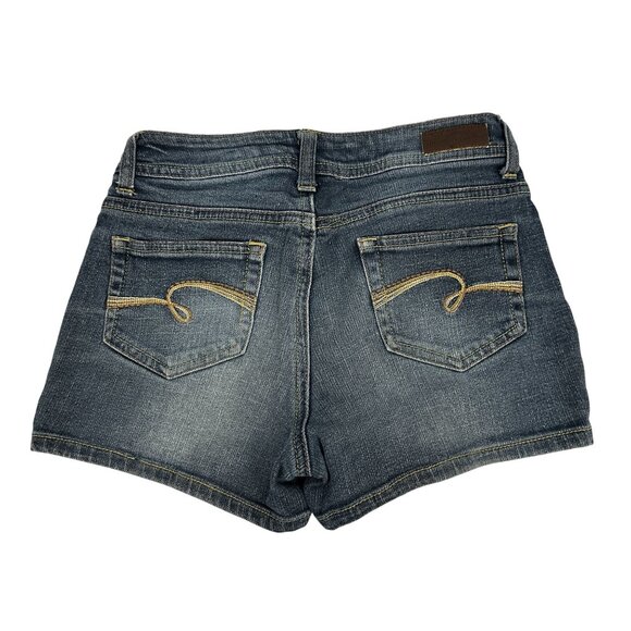 Justice Girls Premium Denim Jean Shorts 12R Medium Wash Classic Fit - Picture 2 of 6